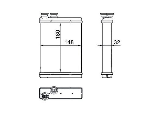 Mahle AH266000S - Heat Exchanger, interior heating