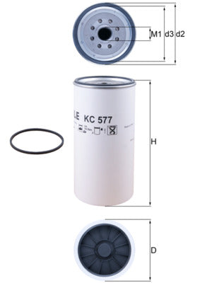 Mahle KC577D - Fuel Filter