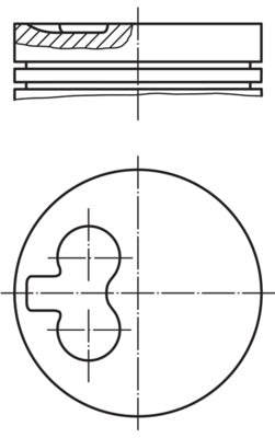 Mahle 043PI00133002 - Piston with rings and pin