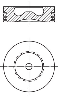 Mahle 061PI00127000 - Piston with rings and pin