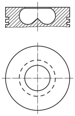 Mahle 2331600 - Piston with rings and pin