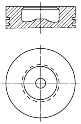 Mahle 0083100 - Piston with rings and pin
