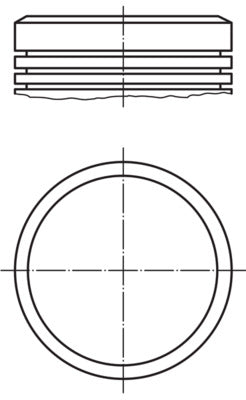 Mahle 0400403 - Piston with rings and pin