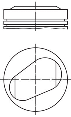 Mahle 0819403 - Piston with rings and pin