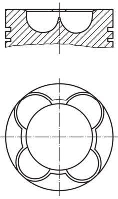 Mahle 227PI00141000 - Piston with rings and pin
