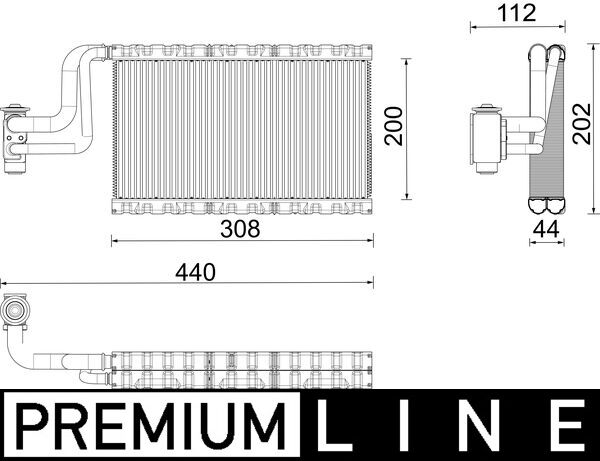 Mahle AE191000P - Evaporator, air conditioning