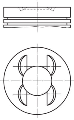 Mahle 028PI00153001 - Piston with rings and pin