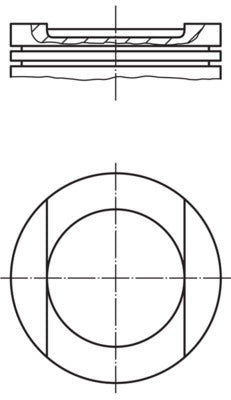 Mahle 028PI00144002 - Piston with rings and pin