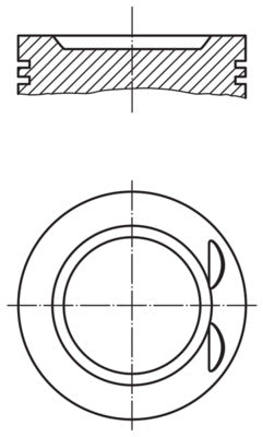 Mahle 6274000 - Piston with rings and pin