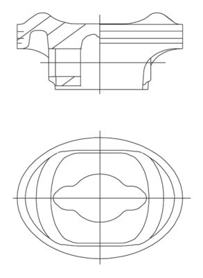 Mahle 5043600 - Piston with rings and pin