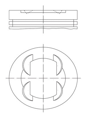 Mahle 681PI00109002 - Piston with rings and pin
