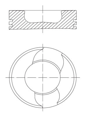 Mahle 2294830 - Piston with rings and pin