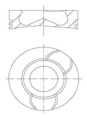 Mahle 227PI00109000 - Piston with rings and pin