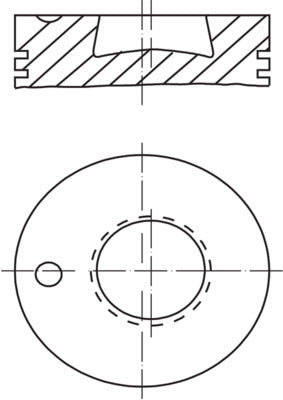 Mahle 0037600 - Piston with rings and pin