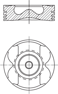 Mahle 021PI00129001 - Piston with rings and pin