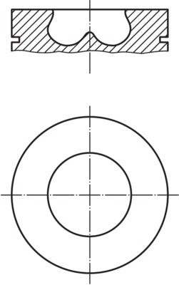 Mahle 013PI00107000 - Piston with rings and pin