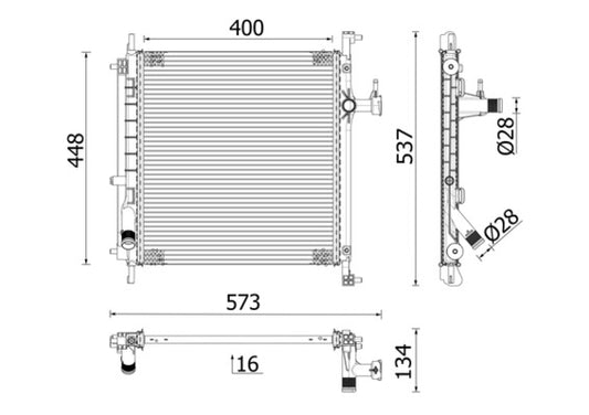 Mahle CR2071000P - Radiator, engine cooling