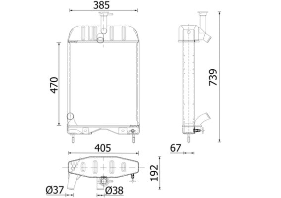 Mahle CR2414000P - Radiator, engine cooling