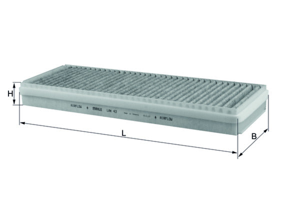 Mahle LAK43 - Filter, cabin air