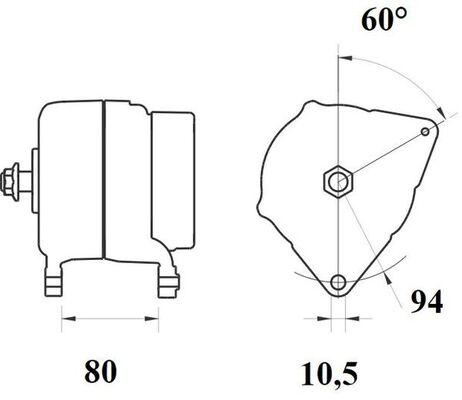 Mahle MG1091 - Alternator