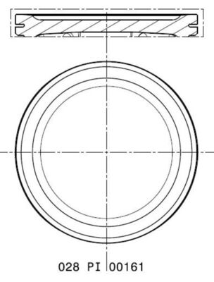 Mahle 028PI00161001 - Piston with rings and pin