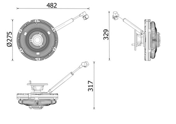 Mahle CFC269000P - Clutch, radiator fan