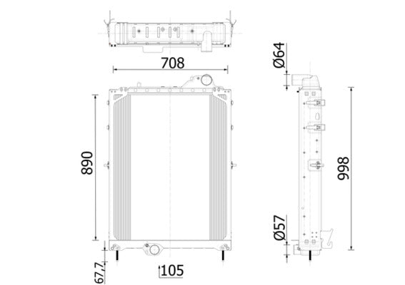 Mahle CR2560000P - Radiator, engine cooling