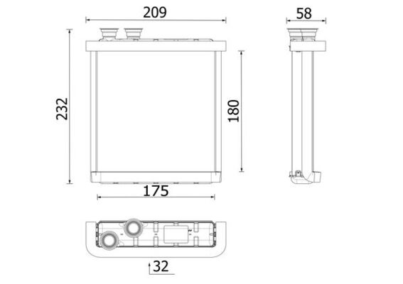 Mahle AH298000P - Heat Exchanger, interior heating