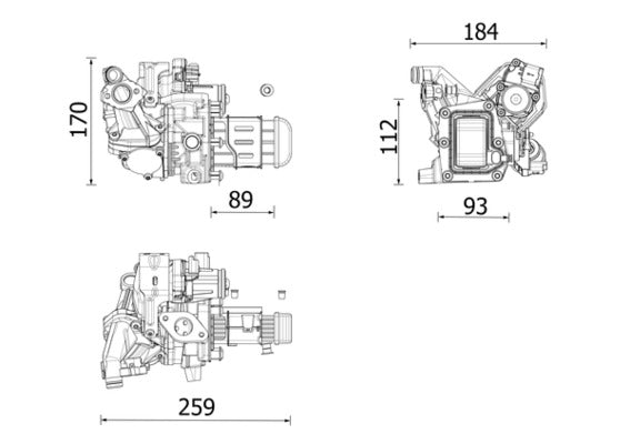 Mahle CE42000P - Cooler, exhaust gas recirculation