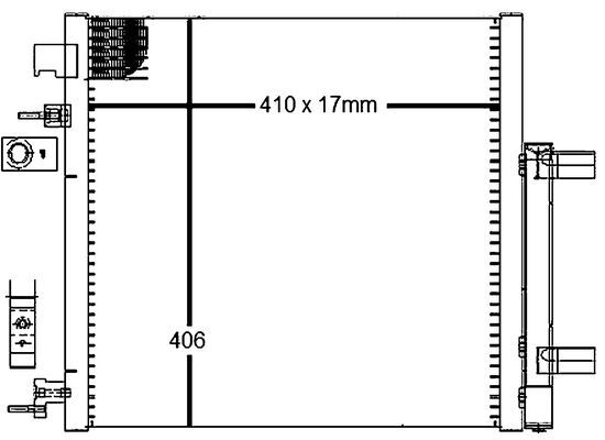 Mahle AC128000S - Condenser, air conditioning
