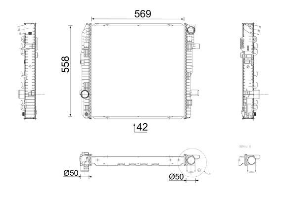 Mahle CR674000P - Radiator, engine cooling
