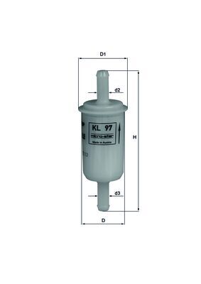 Mahle KL97OF - Fuel Filter
