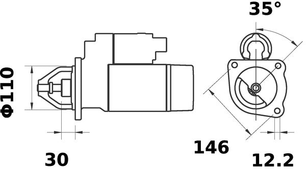 Mahle MS13 - Starter