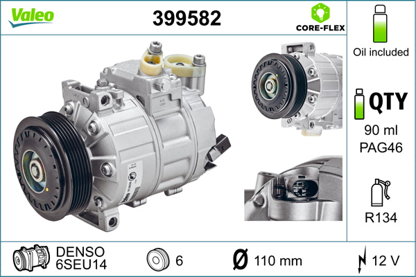 VALEO VAL399582 Air Conditioning Compressor
