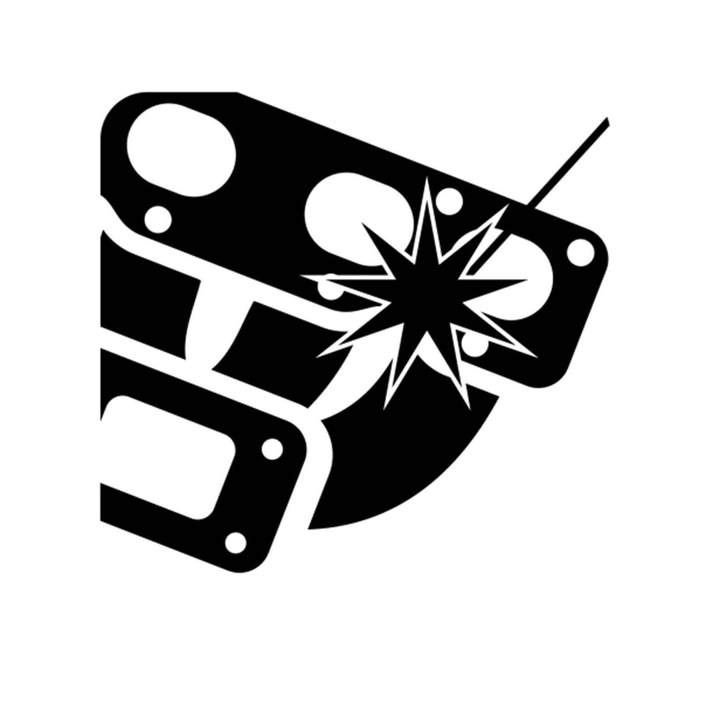 Turbozentrum 155891 Turbo manifold AUDI RS4 2,7L Bi Turbo K03 flange without WG. connection - stainless steel