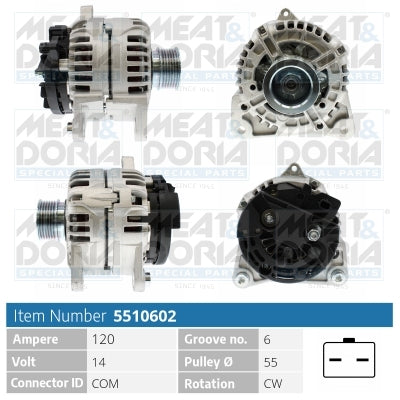 MEAT & DORIA MD5510602 Alternator
