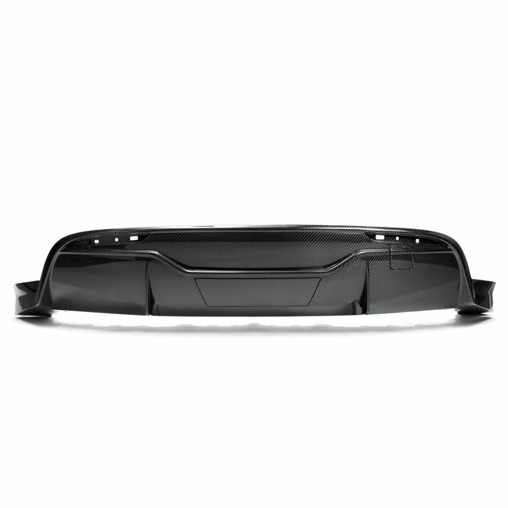UNPLUGGED PERFORMANCE UP-MY-369-2.1 ASCENSION REAR DIFFUSER WITH HITCH COVER & TOW HOOK COVER, AUTOCLAVED DRY CARBON FIBER, SATIN CLEAR COAT FOR TESLA MODEL Y