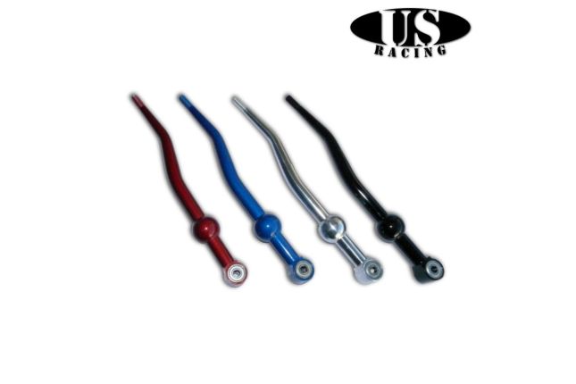 US Racing SS-CV88D-JM US-Racing Double Bend Short Shifter Aluminum Black (Civic/CRX 87-01/Del Sol/Integra)