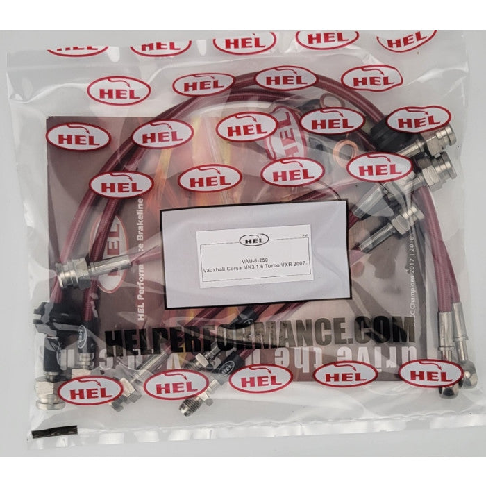 HEL Performance CL-VAU-6-250 Brake Lines Stainless Steel Braided