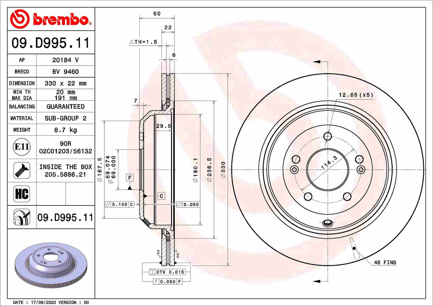 4 RIDE AB18-7044 Disc Brake Caliper Repair Kit