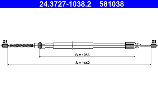 BOSCH 1987482633 Parking Brake Cable Pull