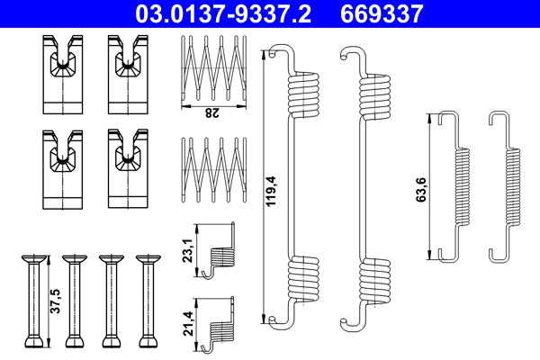 BOSCH 0986487965 Brake Shoe Set