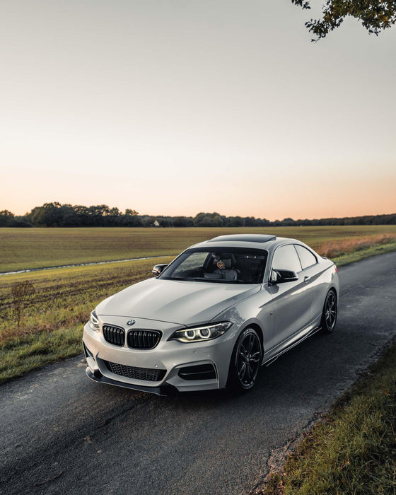 Zaero ZA-F22-FS BMW 2 SERIES, M235I & M240I F22 F23 EVO-1 GLOSS BLACK FRONT SPLITTER
