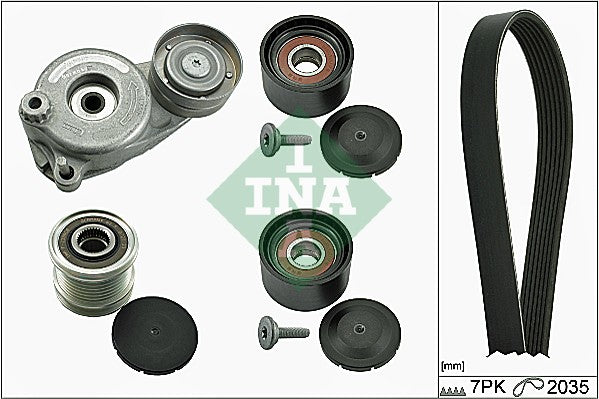INA 529005020 V-Ribbed Belt Set