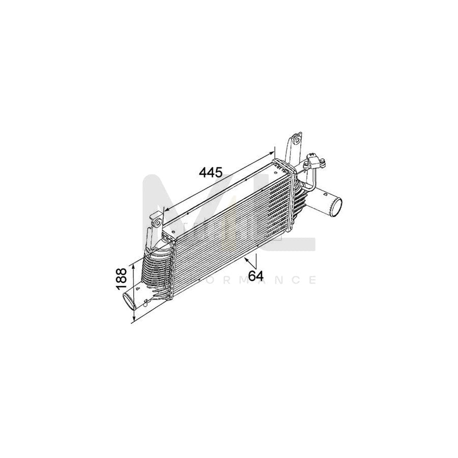 MAHLE ORIGINAL CI 159 000P Intercooler with sensor | ML Performance Car Parts