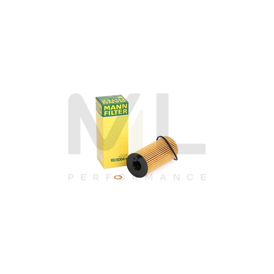 MANN-FILTER HU 6004 x Oil Filter with seal, Filter Insert – ML Performance
