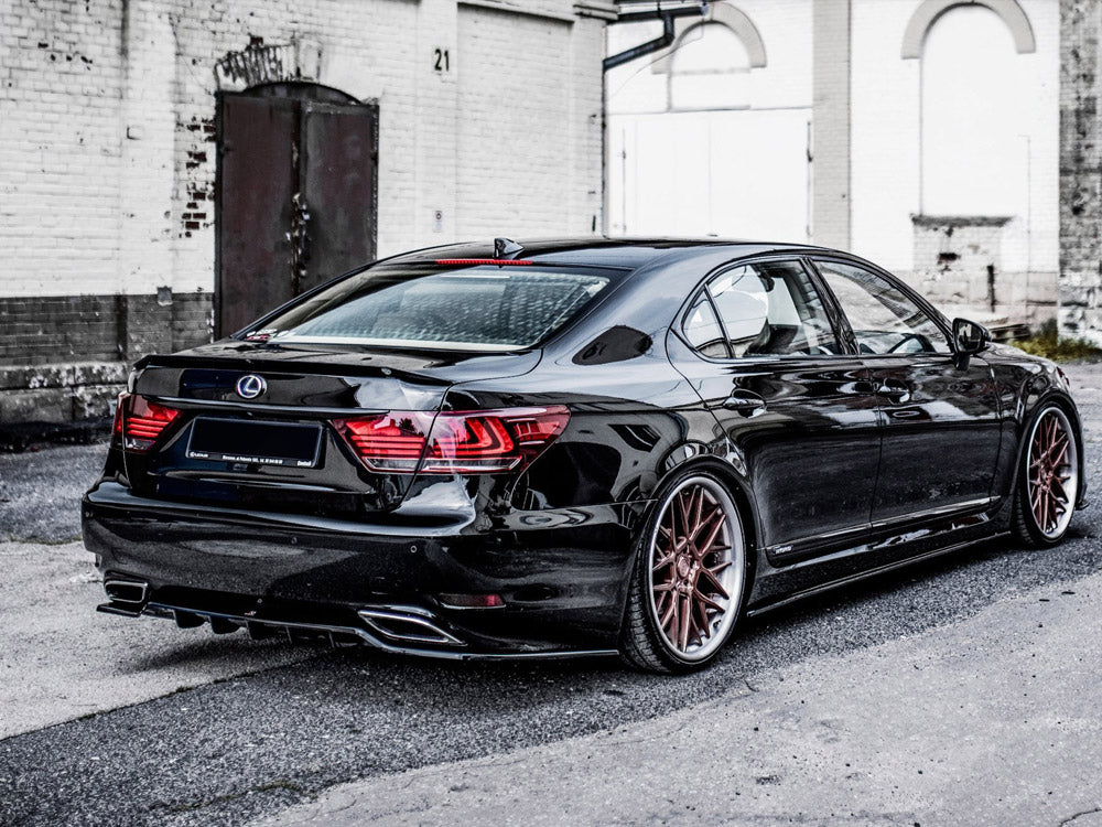 Maxton Design Lexus LS MK4 Facelift Central Rear Splitter (without Vertical Bars)