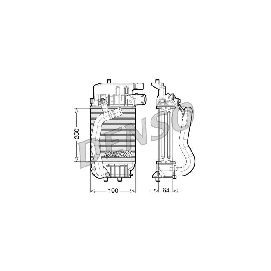 Denso DIT50004 Dit50004 Intercooler For Toyota Yaris Ii Hatchback (Xp9) | ML Performance UK