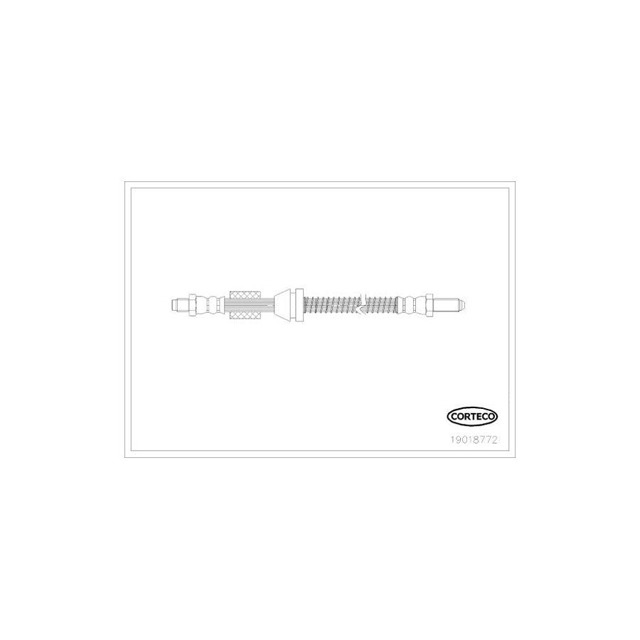 Corteco 19018772 Brake Hose For Ford Fiesta | ML Performance UK