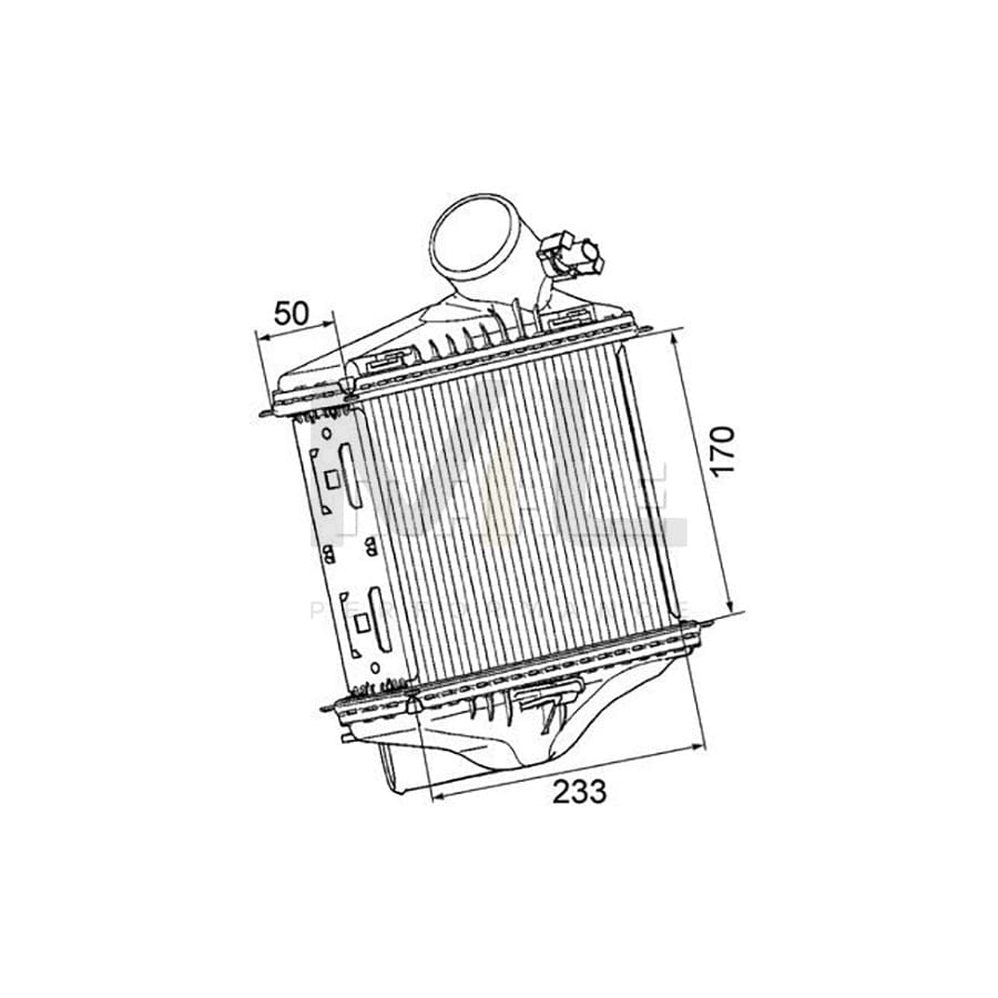 MAHLE ORIGINAL CI 174 000P Intercooler for SMART FORTWO with sensor | ML Performance Car Parts